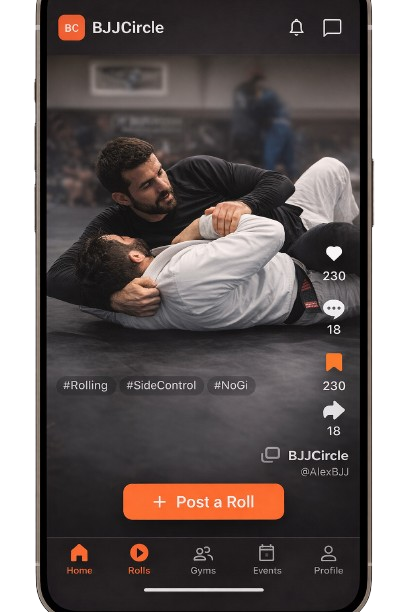 BJJ Circle feed screenshot